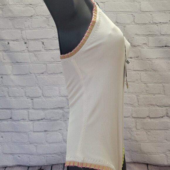 Ferrarini x PQ PQ Crochet-Trim One-Piece Swimsuit- White - Picture 5 of 9